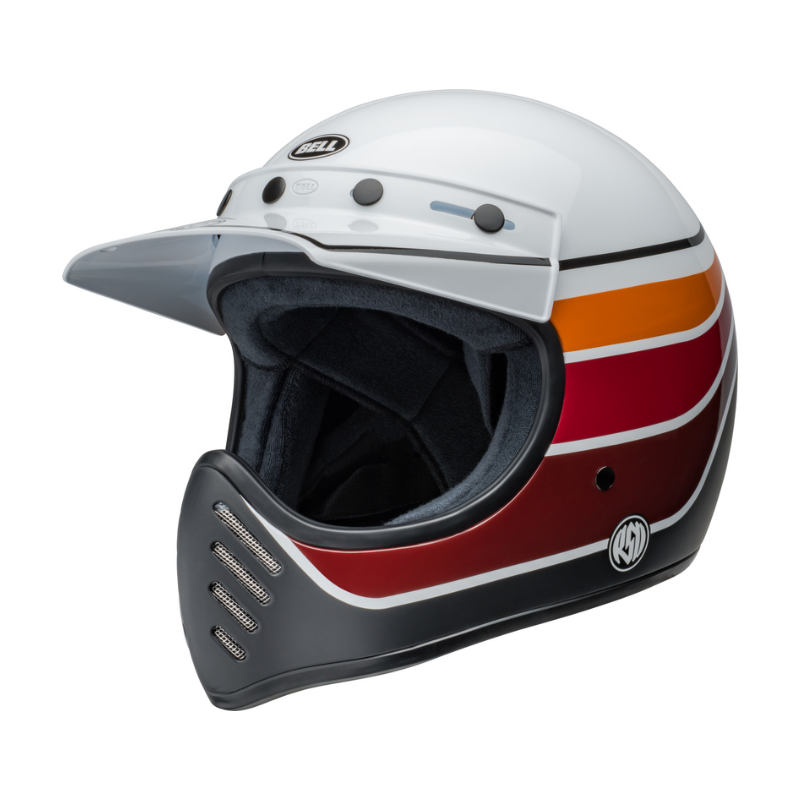 Bell Helm Moto-3 RSD Saddleback Satin/Gloss White/Black XL
