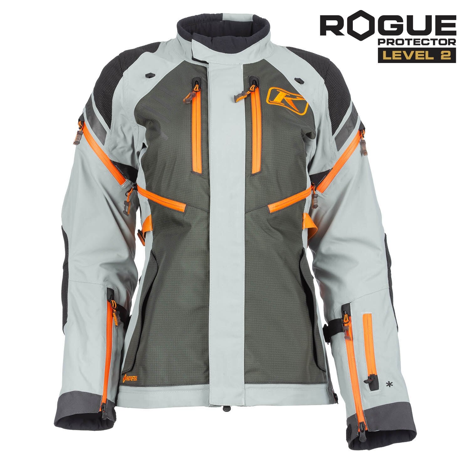 Klim Women Artemis Jacket Asphalt - Ember Orange Gen 3