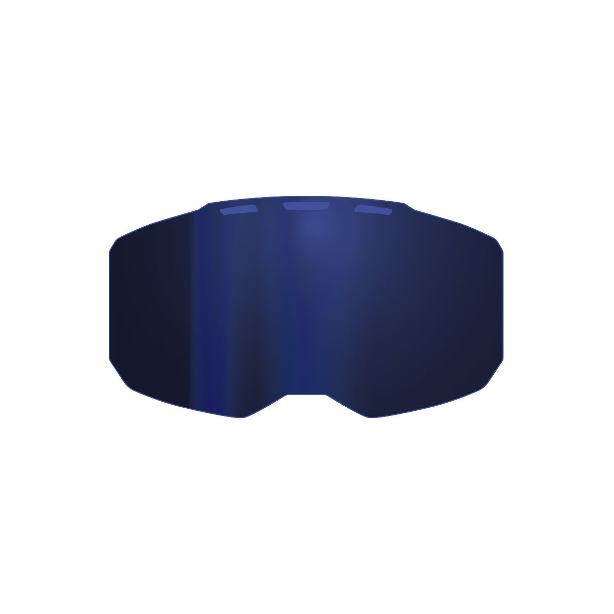 Klim Edge eFire Lens – Dark Smoke Blue Mirror