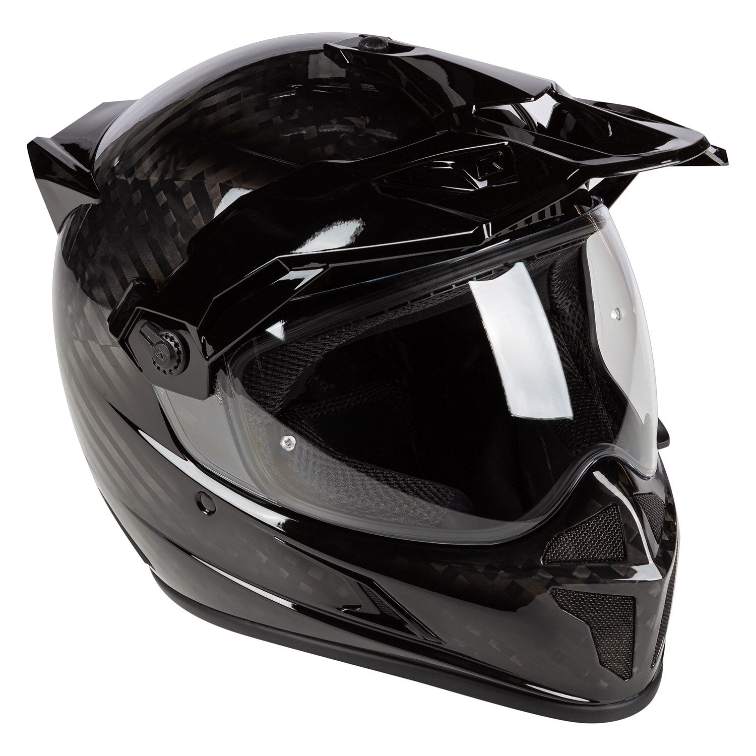 Klim Krios Karbon Adventure Helm ECE/DOT Gloss Karbon Black