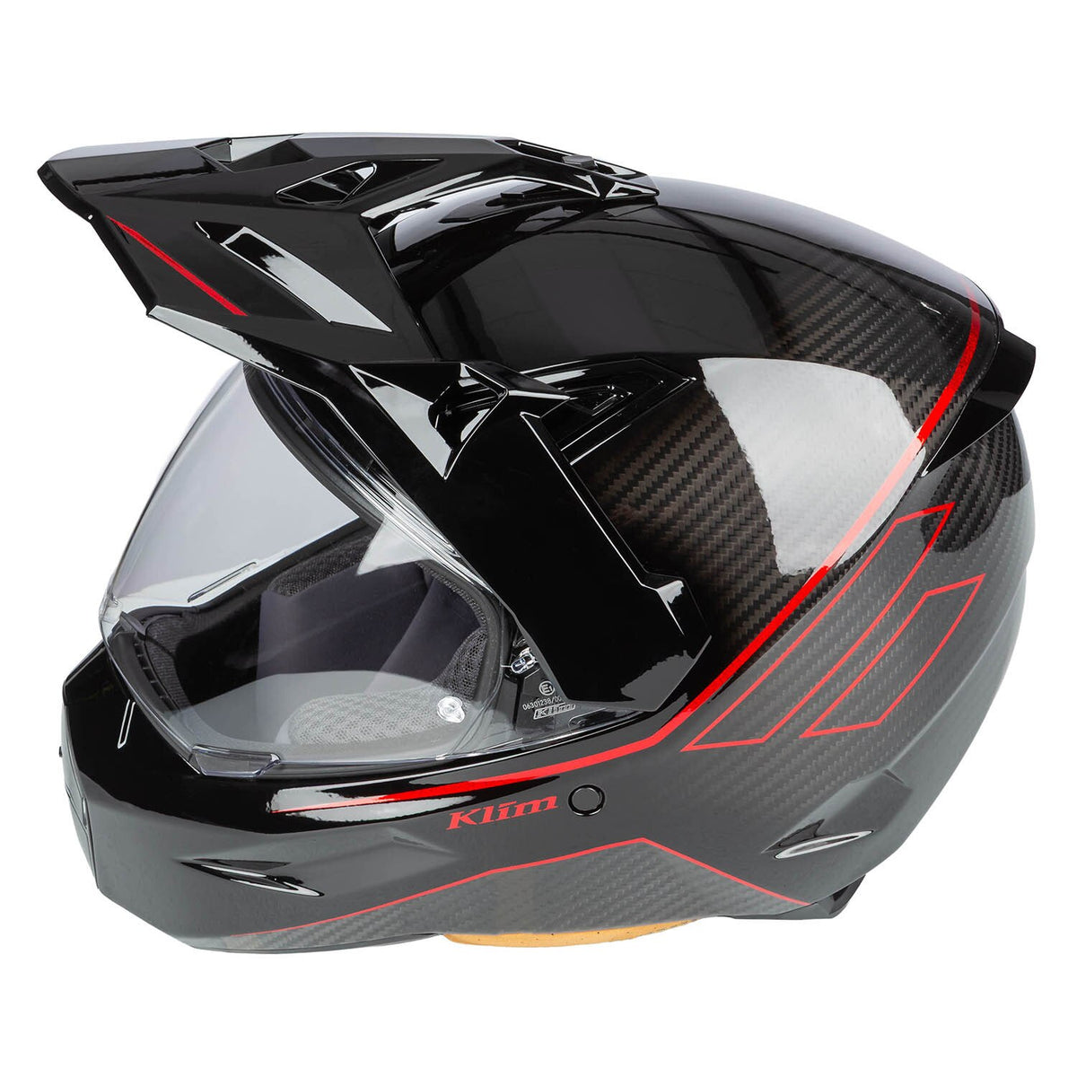 Klim X1 Alpha Helm ECE/DOT Quanta Gloss Black - Fiery Red