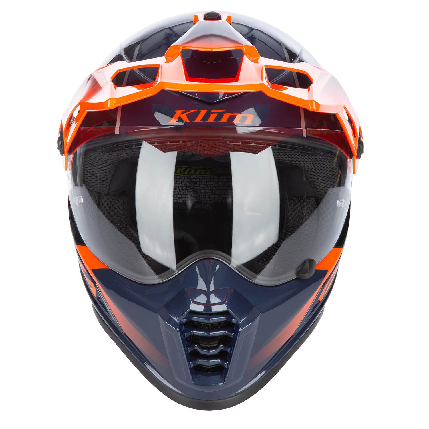 Casque Klim Krios Pro ECE/DOT Echo Gloss Black - Striking Orange - Petrol