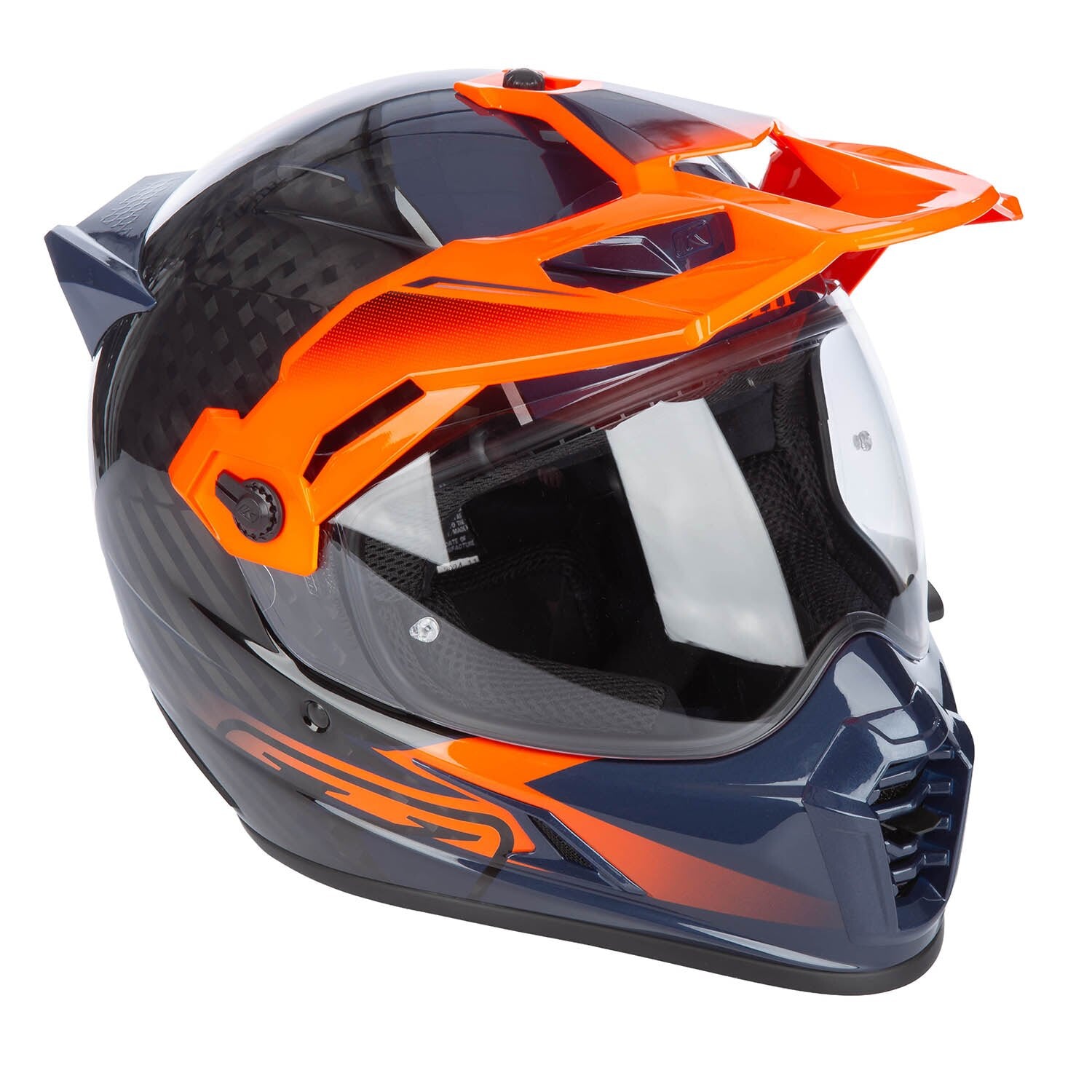 Casque Klim Krios Pro ECE/DOT Echo Gloss Black - Striking Orange - Petrol