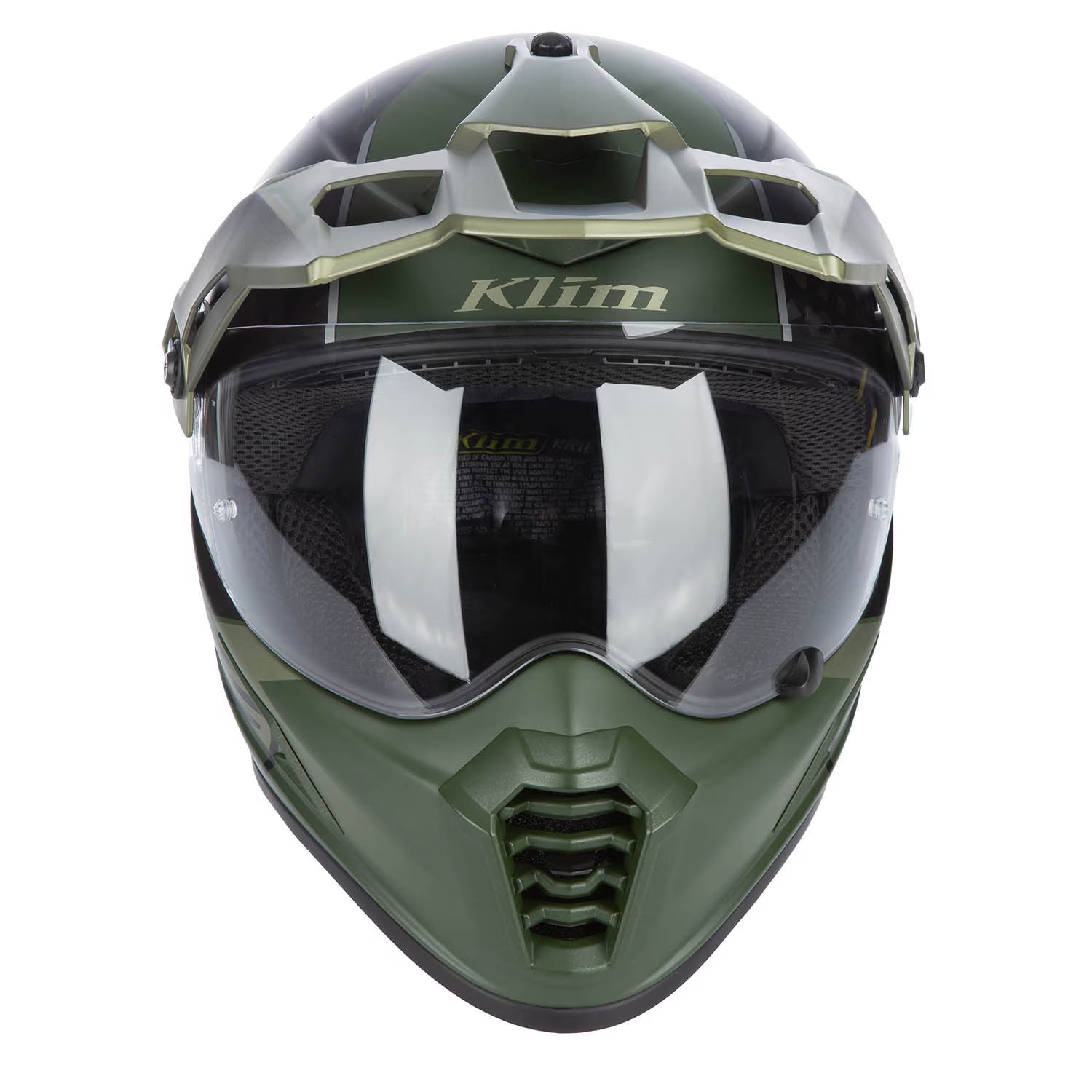 Klim Krios Pro Helm ECE/DOT Echo Matte Black - Rifle Green - Oil Green
