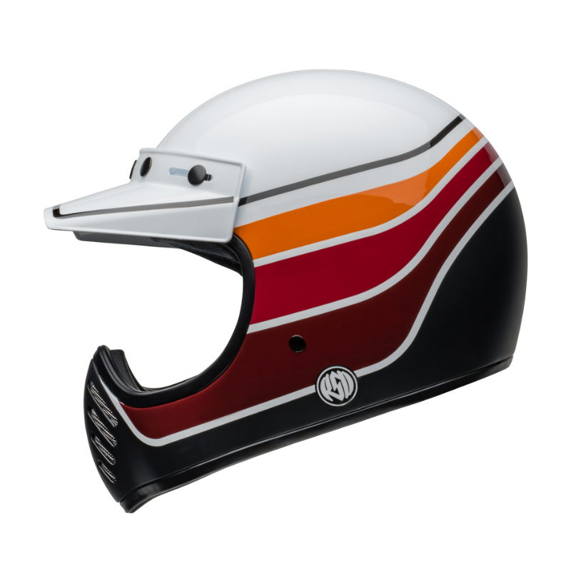 Bell Helm Moto-3 RSD Saddleback Satin/Gloss White/Black XL