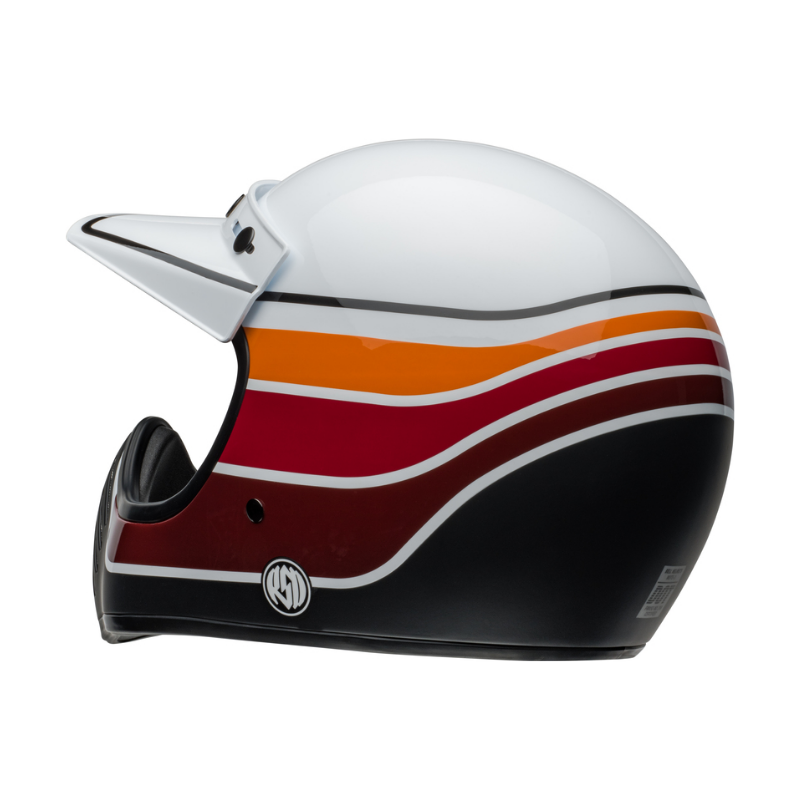 Bell Helm Moto-3 RSD Saddleback Satin/Gloss White/Black XL