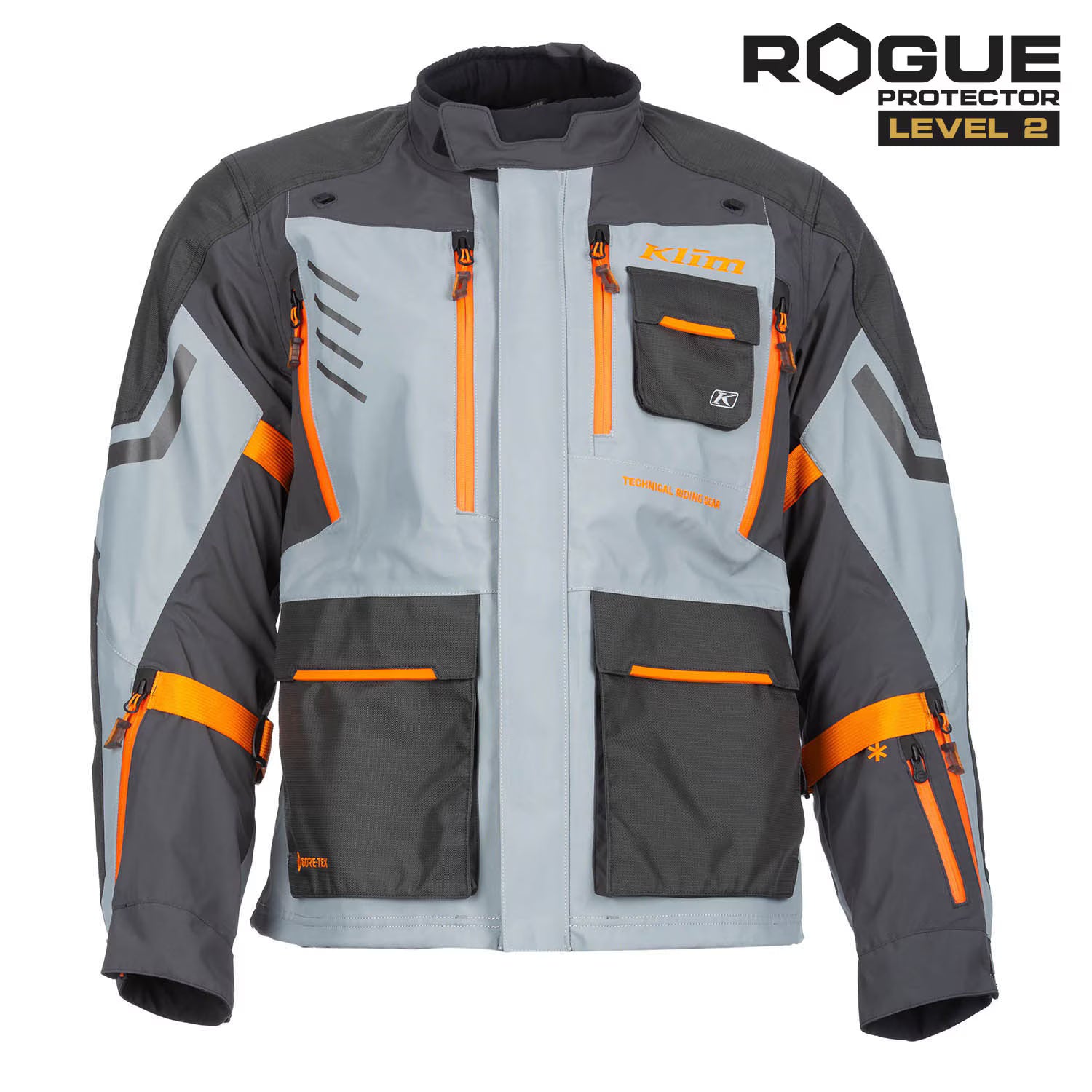 Klim Carlsbad Jacke Asphalt - Ember Orange Gen 4