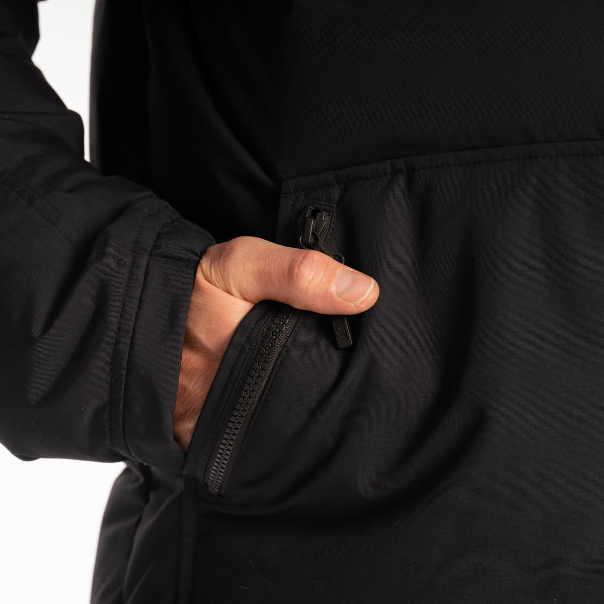 Klim Sawtooth Down Hooded Jacke – Black