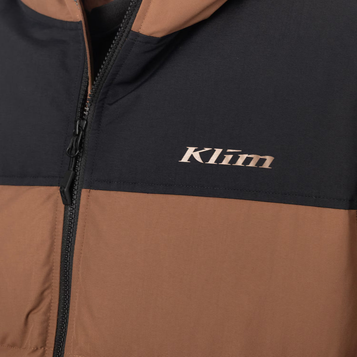 Klim Sawtooth Down Hooded Jacke – Cocoa Brown - Black