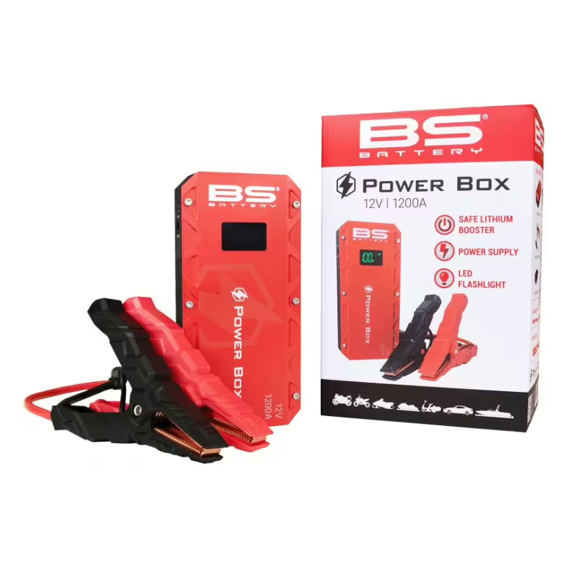 booster box battery BS-BATTERY Power Box PB02 – Jump Starter & Power Bank 12V 600A (1200A Peak)