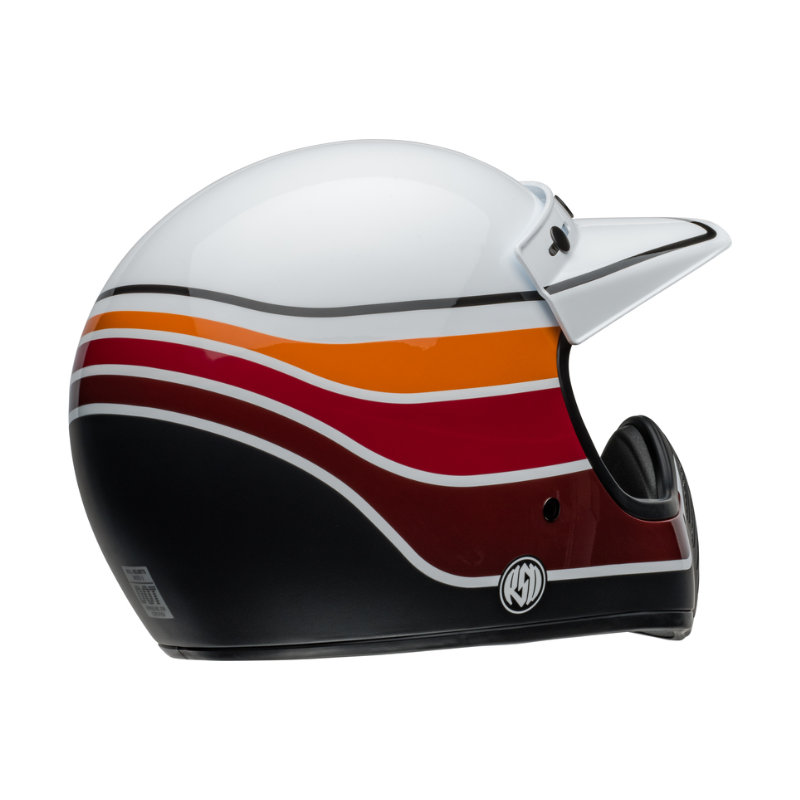 Bell Helm Moto-3 RSD Saddleback Satin/Gloss White/Black XL
