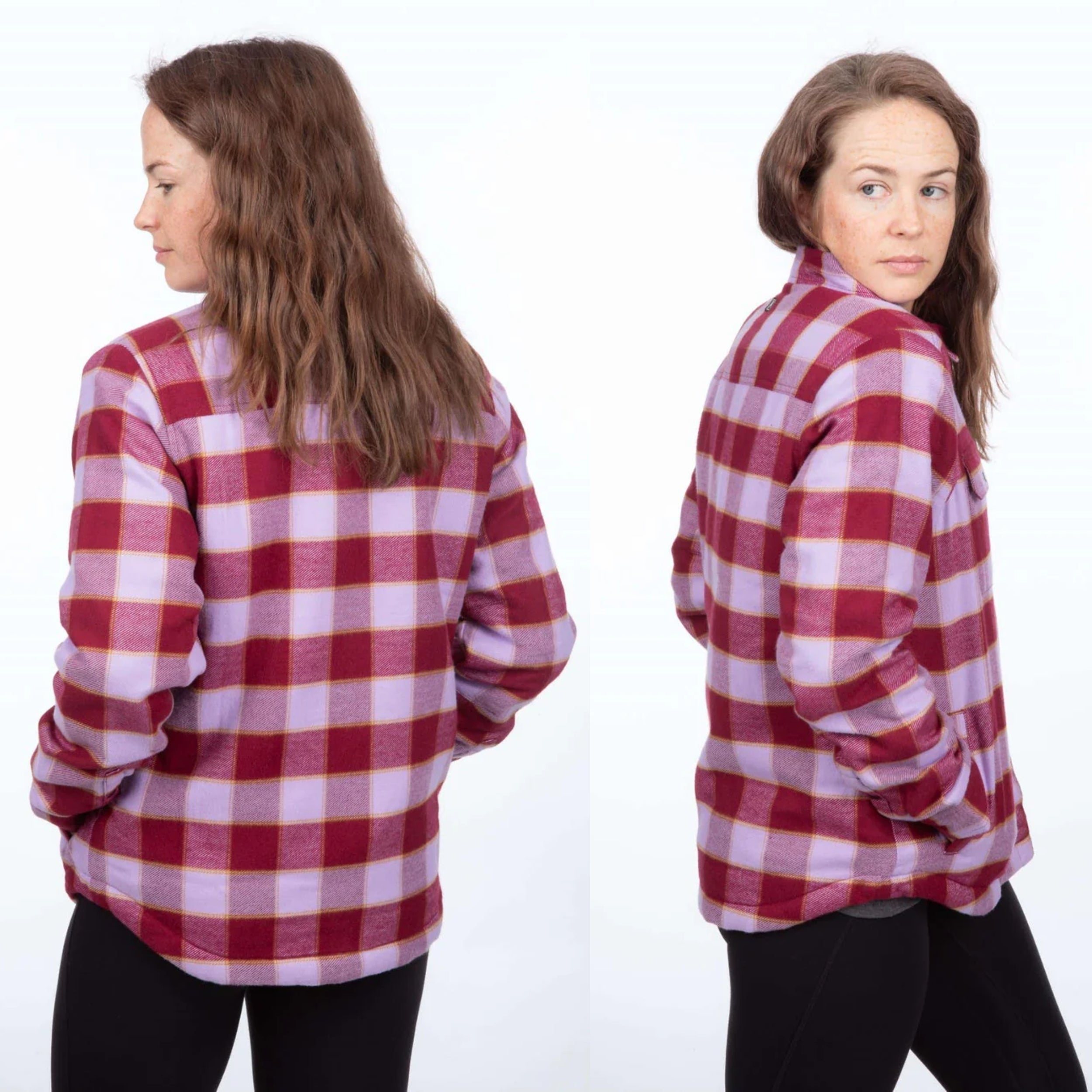 Klim Women's Clouds Rest Fleece Lined Flannel Shirt MD Lavender Heist