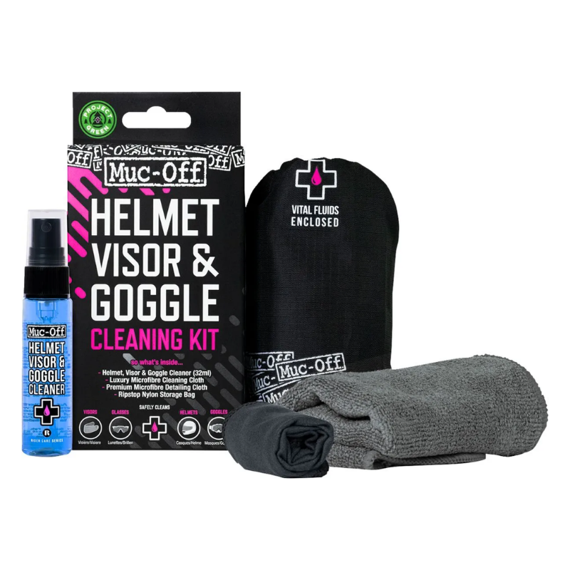 Muc-Off Kit de nettoyage pour visière, verre et lunettes