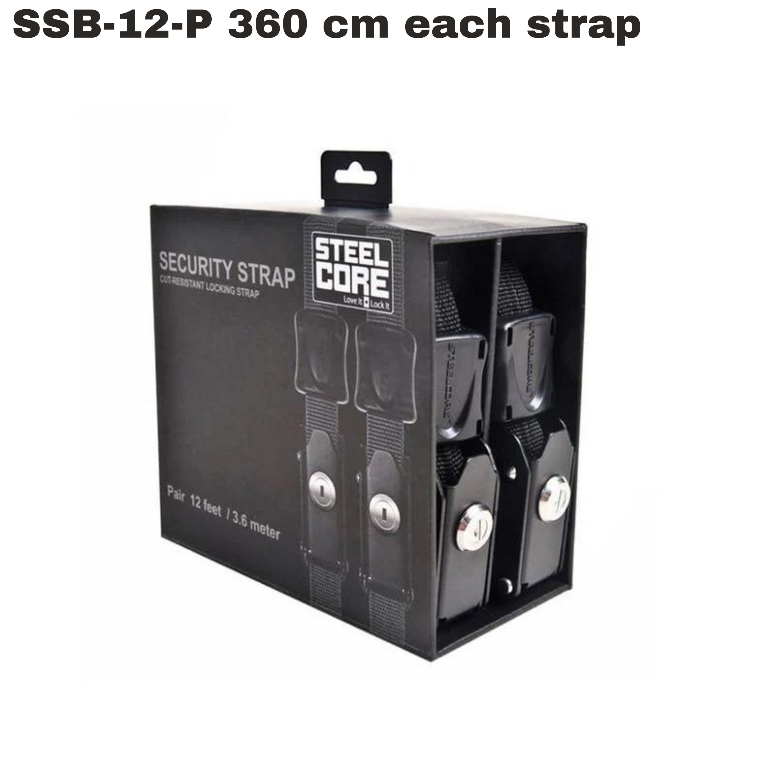 Steelcore Sicherheitsspannriemen 2er-Set