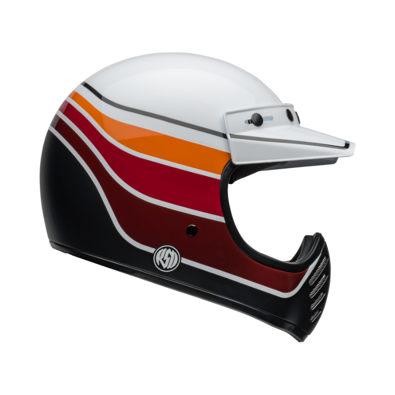 Bell Helm Moto-3 RSD Saddleback Satin/Gloss White/Black XL