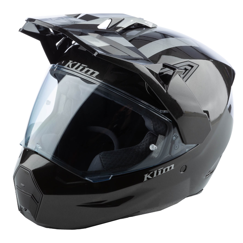 Klim X1 Alpha Helmet ECE/DOT Patriot - Gloss Metallic Gunmetal Black