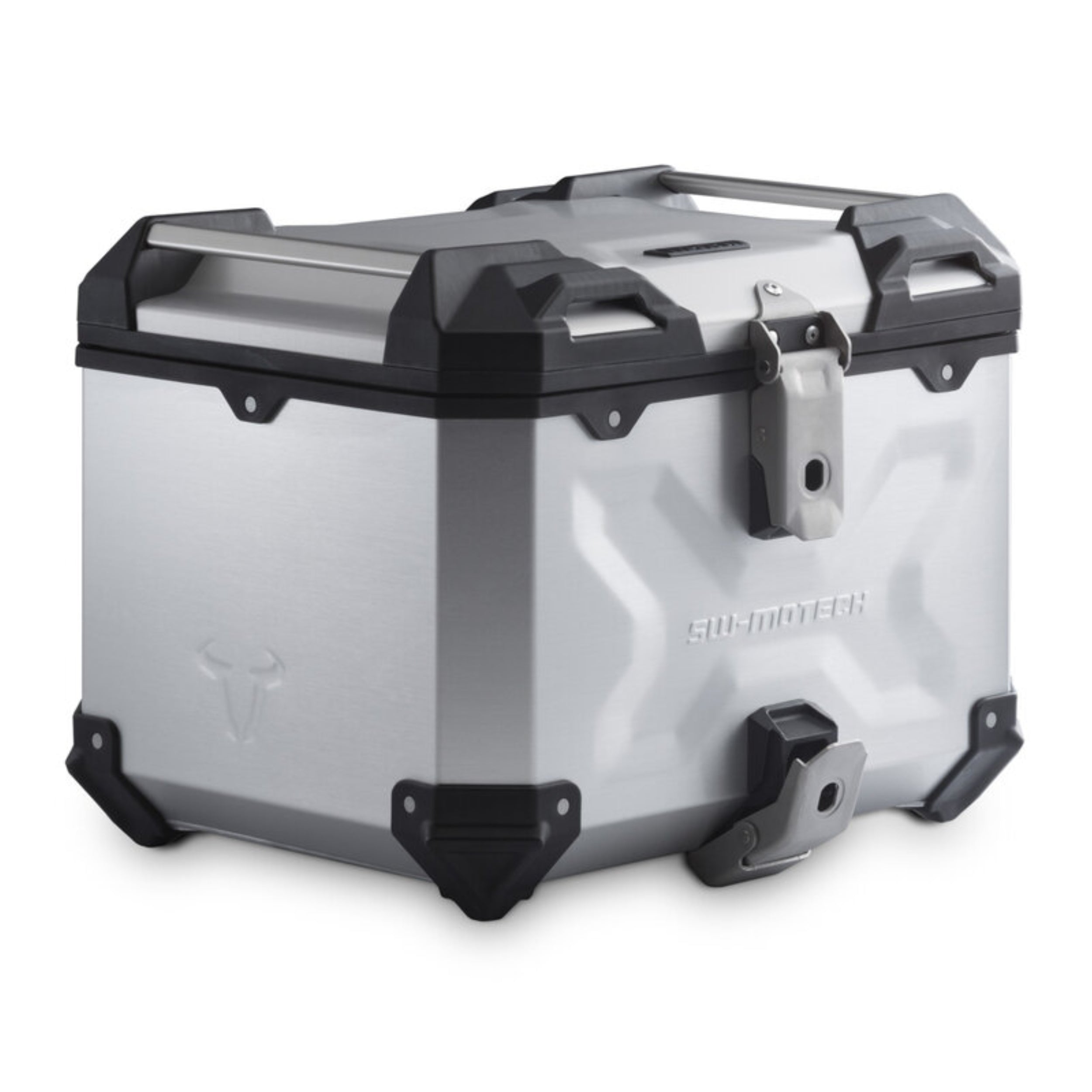 SW-Motech TraX ADV TopCase en aluminium argenté
