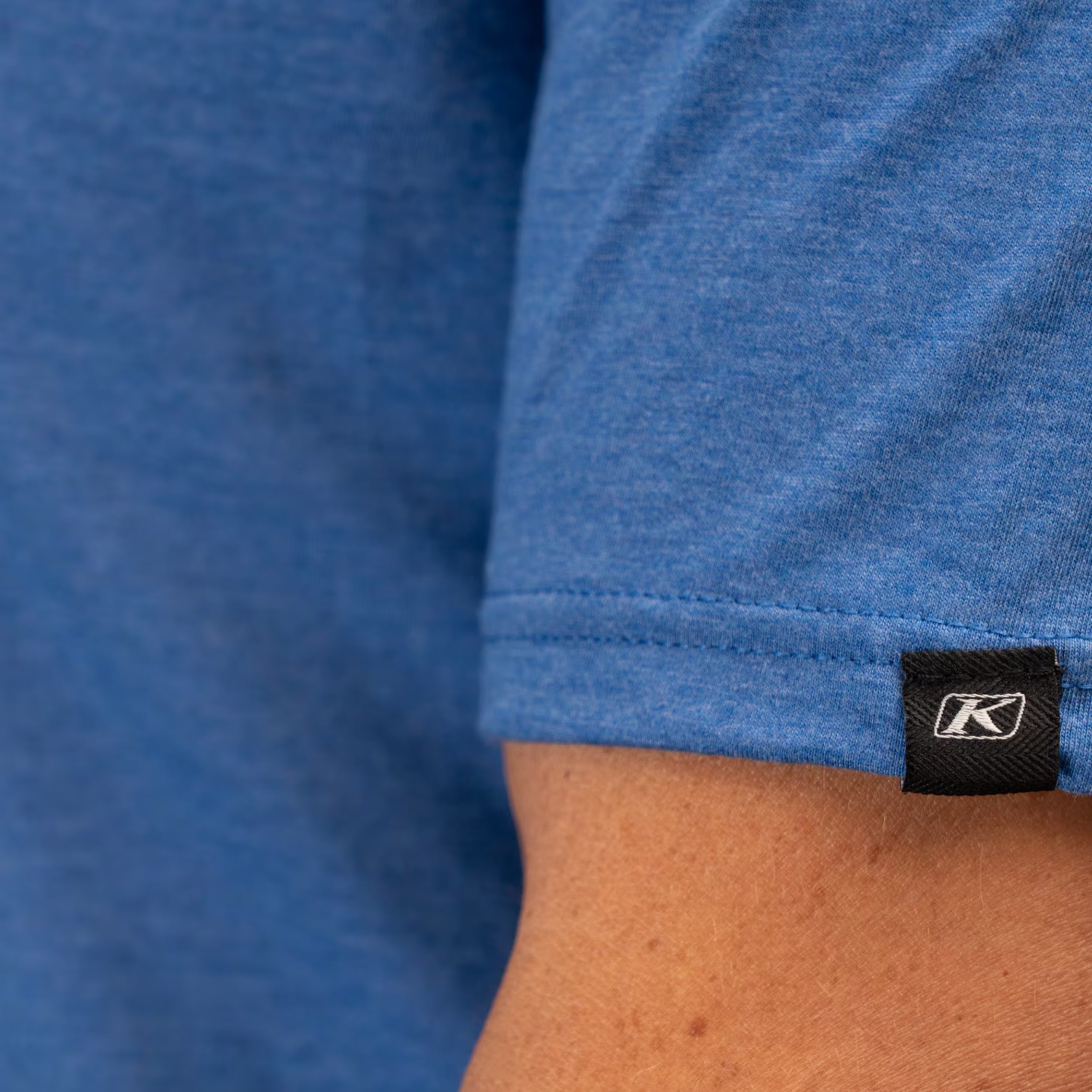 Klim T-Shirt Ride Tri-Blend Tee Royal Frost White