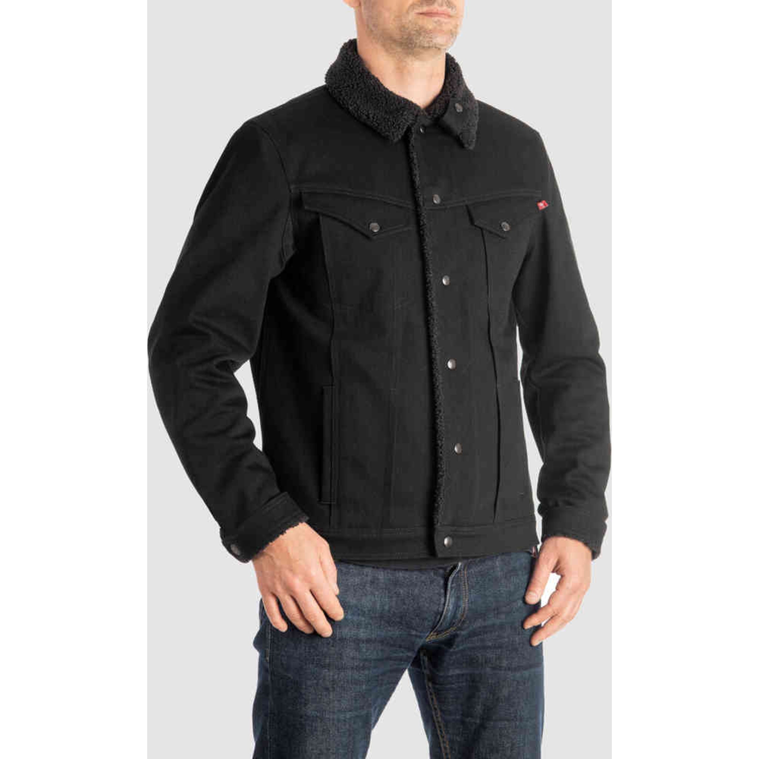 Pandomoto HUSKY COR 01 Sherpa Trucker Motorcycle Jacke XXL