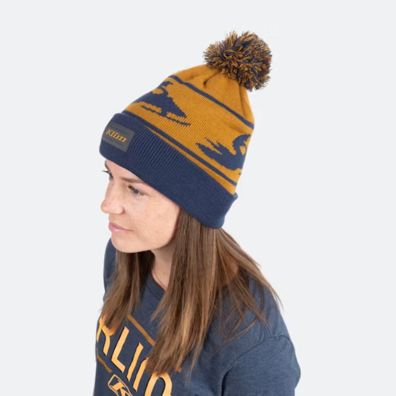 Klim Bomber Beanie Golden Brown Dress Blues