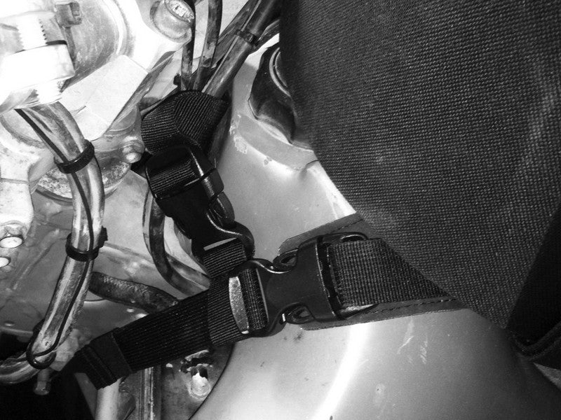 Sangle de fixation de rechange pour colonne de direction pour sacoche de réservoir Enduristan Sandstorm