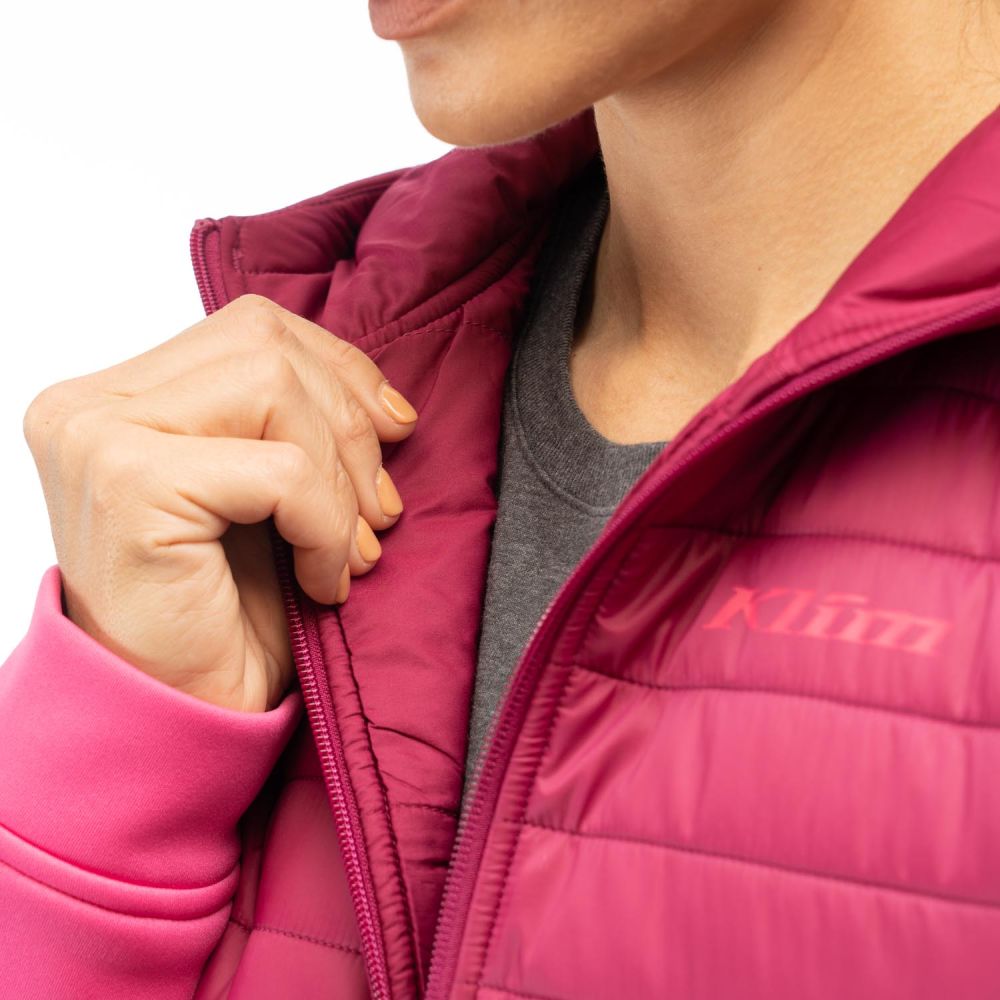 Klim Women's Granite Canyon Insulated Hoodie MD Punch Pink Raspberry Radiance