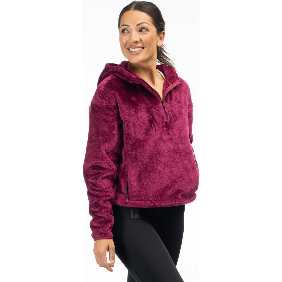 Klim Women's Cascade 1/4 Crop Hoodie MD Raspberry Radiance