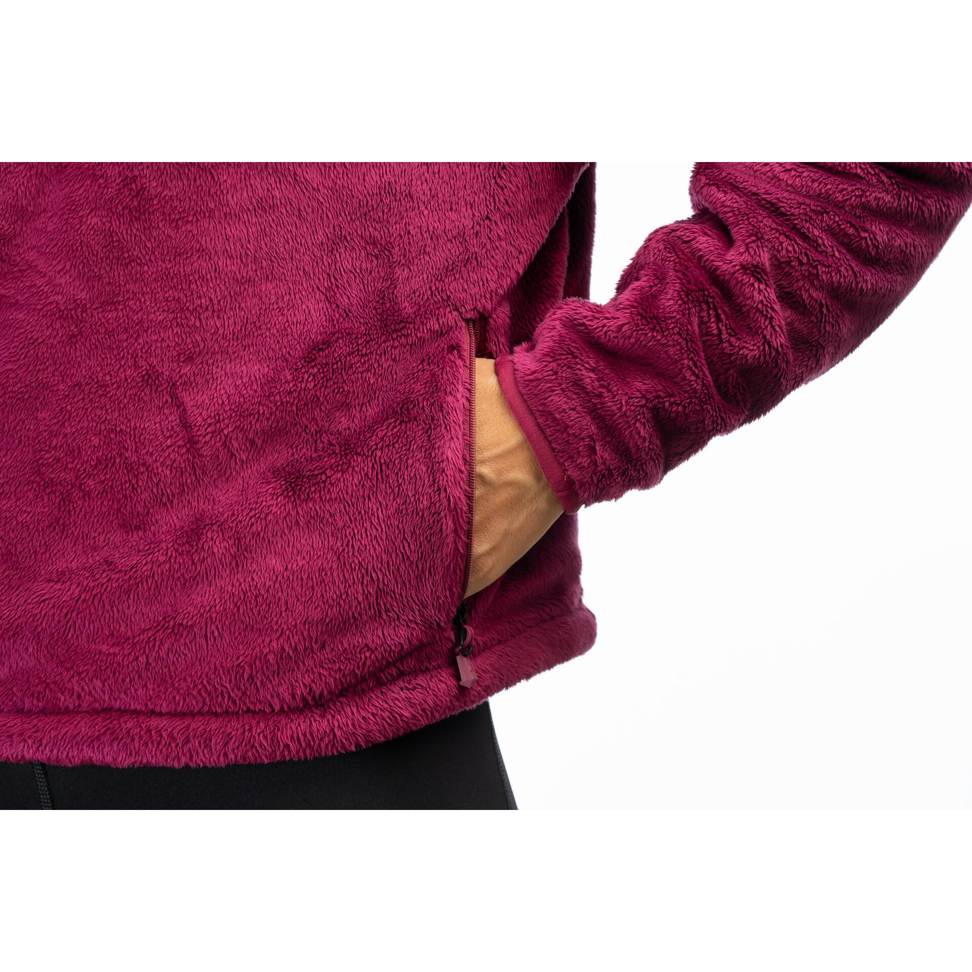 Klim Women's Cascade 1/4 Crop Hoodie MD Raspberry Radiance
