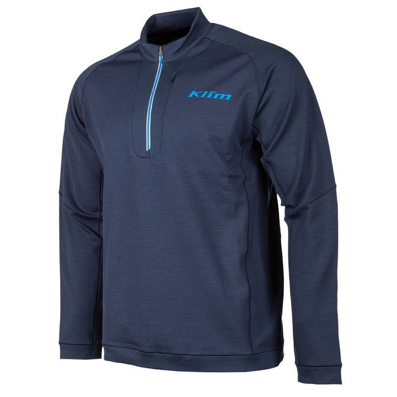 Klim Teton Merino Wool 1/4 Zip Navy Blue