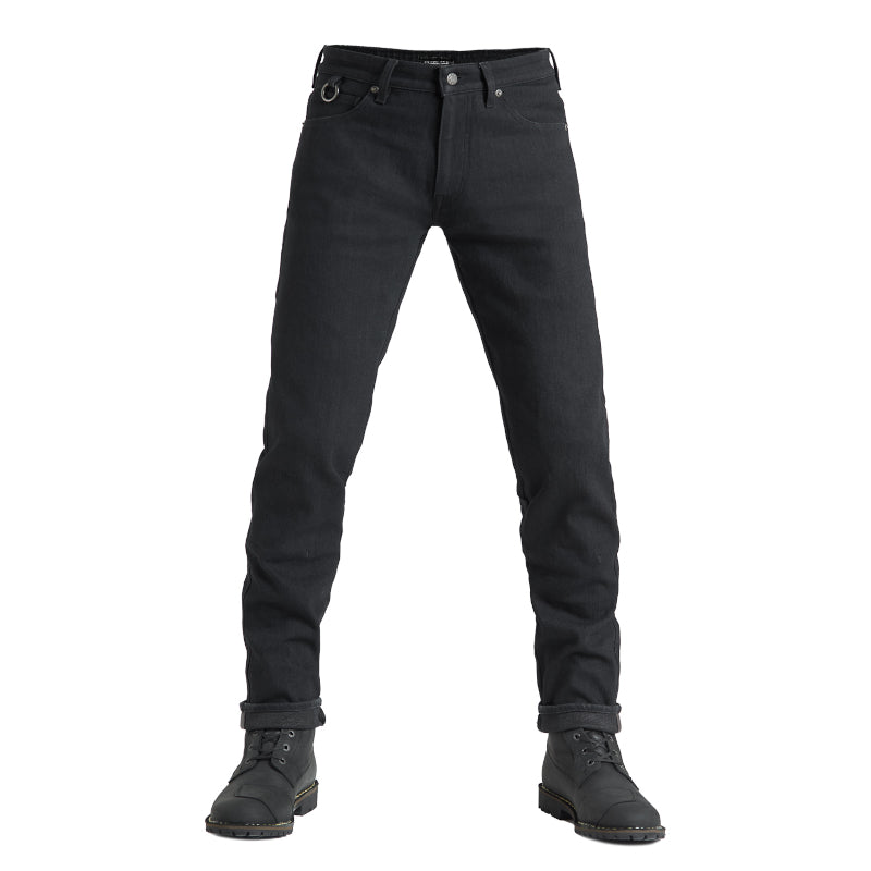 Pandomoto STEEL BLACK 02 Men’s Motorcycle Jeans Slim-Fit