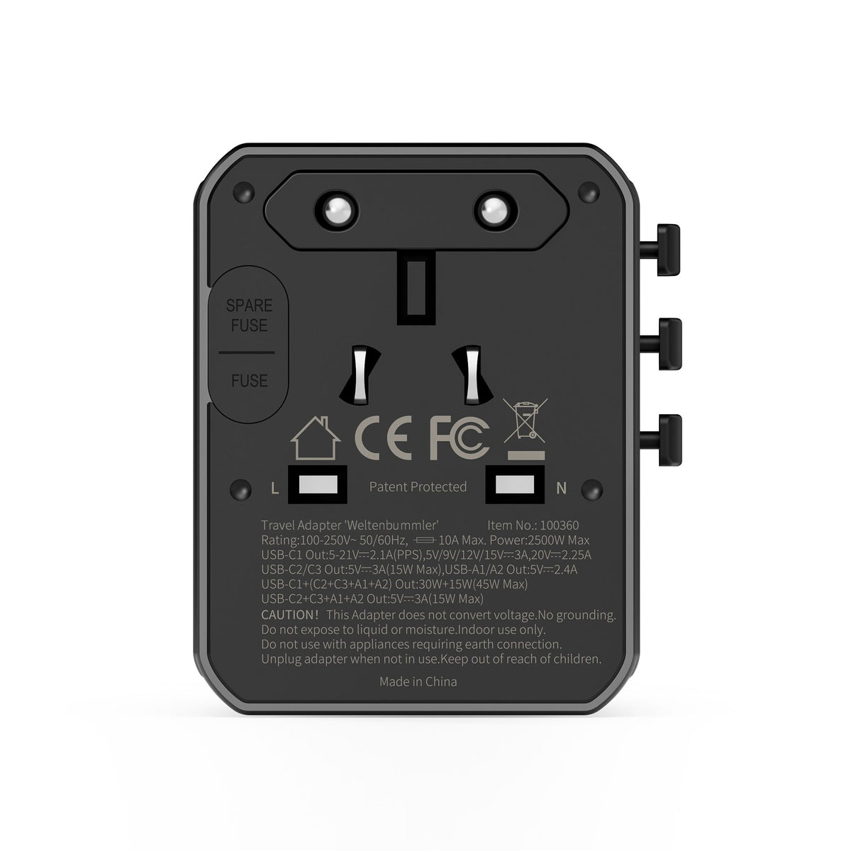 Origin Outdoors Steckeradapter Weltenbummler 45W