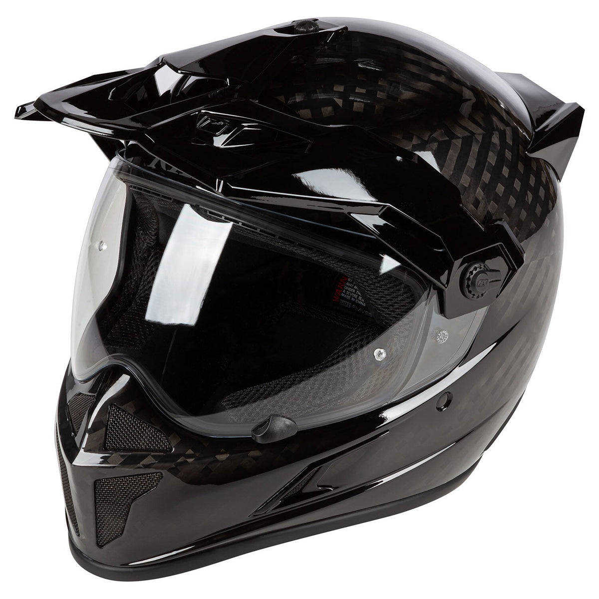 Klim Krios Karbon Adventure Helm ECE/DOT Gloss Karbon Black