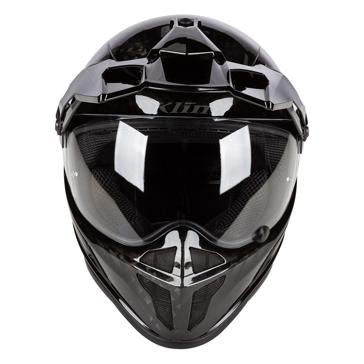 Klim Krios Karbon Adventure Helm ECE/DOT Gloss Karbon Black