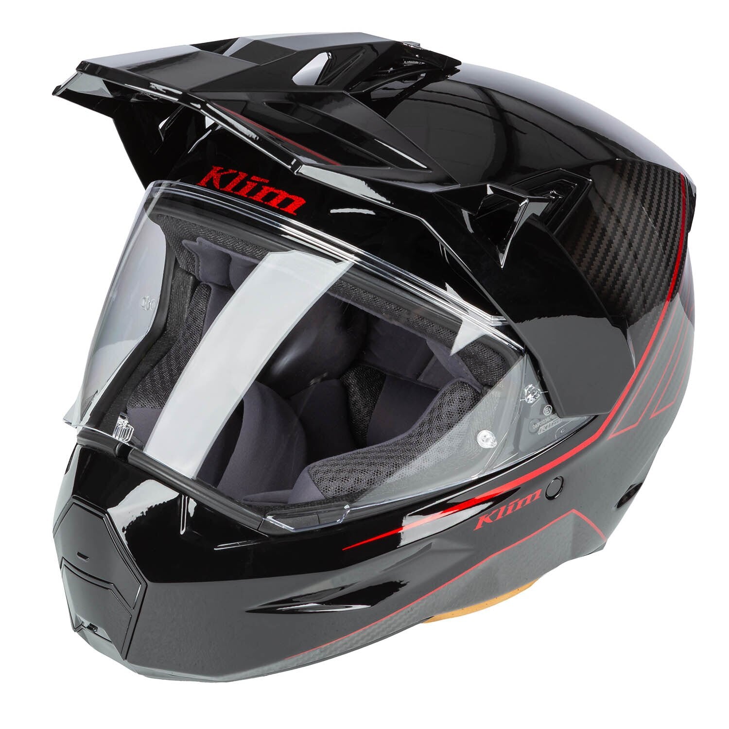 Klim X1 Alpha Helm ECE/DOT Quanta Gloss Black - Fiery Red