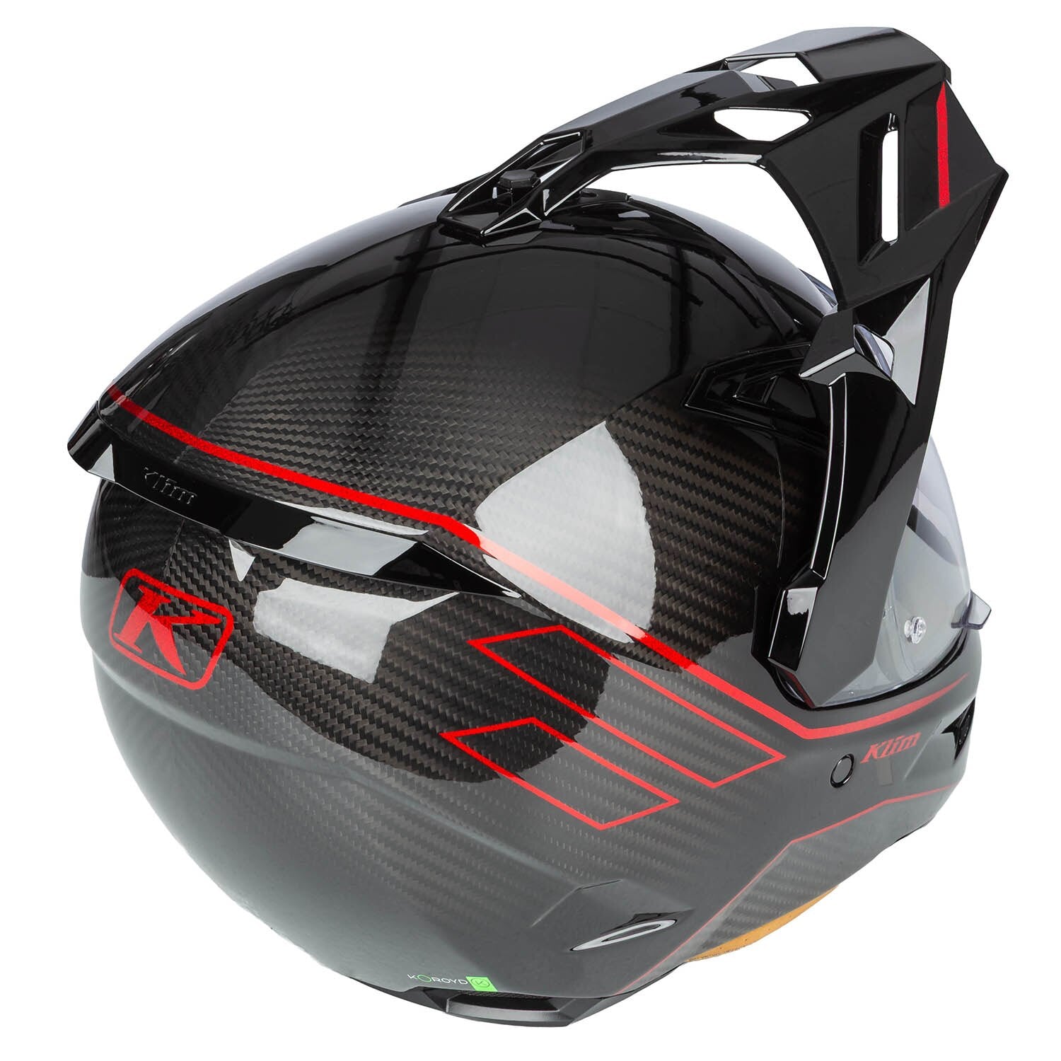 Klim X1 Alpha Helm ECE/DOT Quanta Gloss Black - Fiery Red