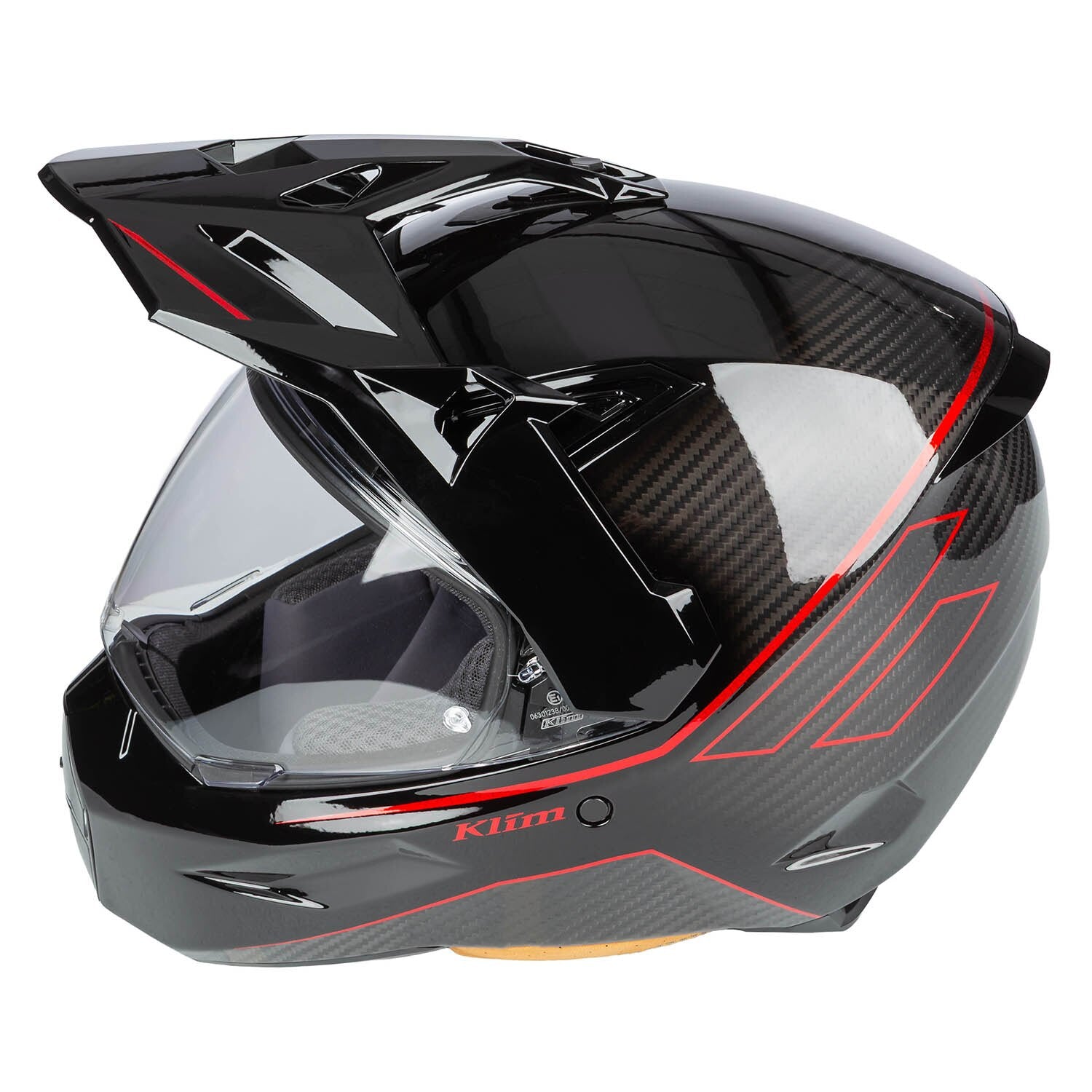 Klim X1 Alpha Helm ECE/DOT Quanta Gloss Black - Fiery Red
