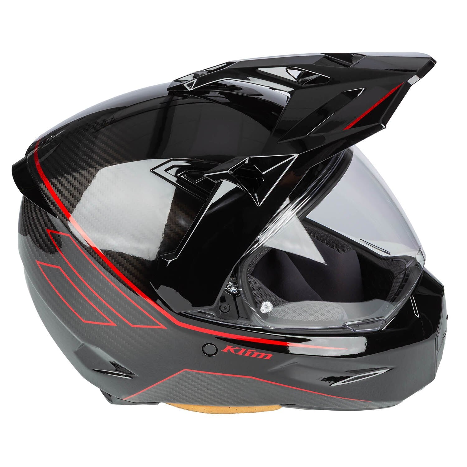 Klim X1 Alpha Helm ECE/DOT Quanta Gloss Black - Fiery Red