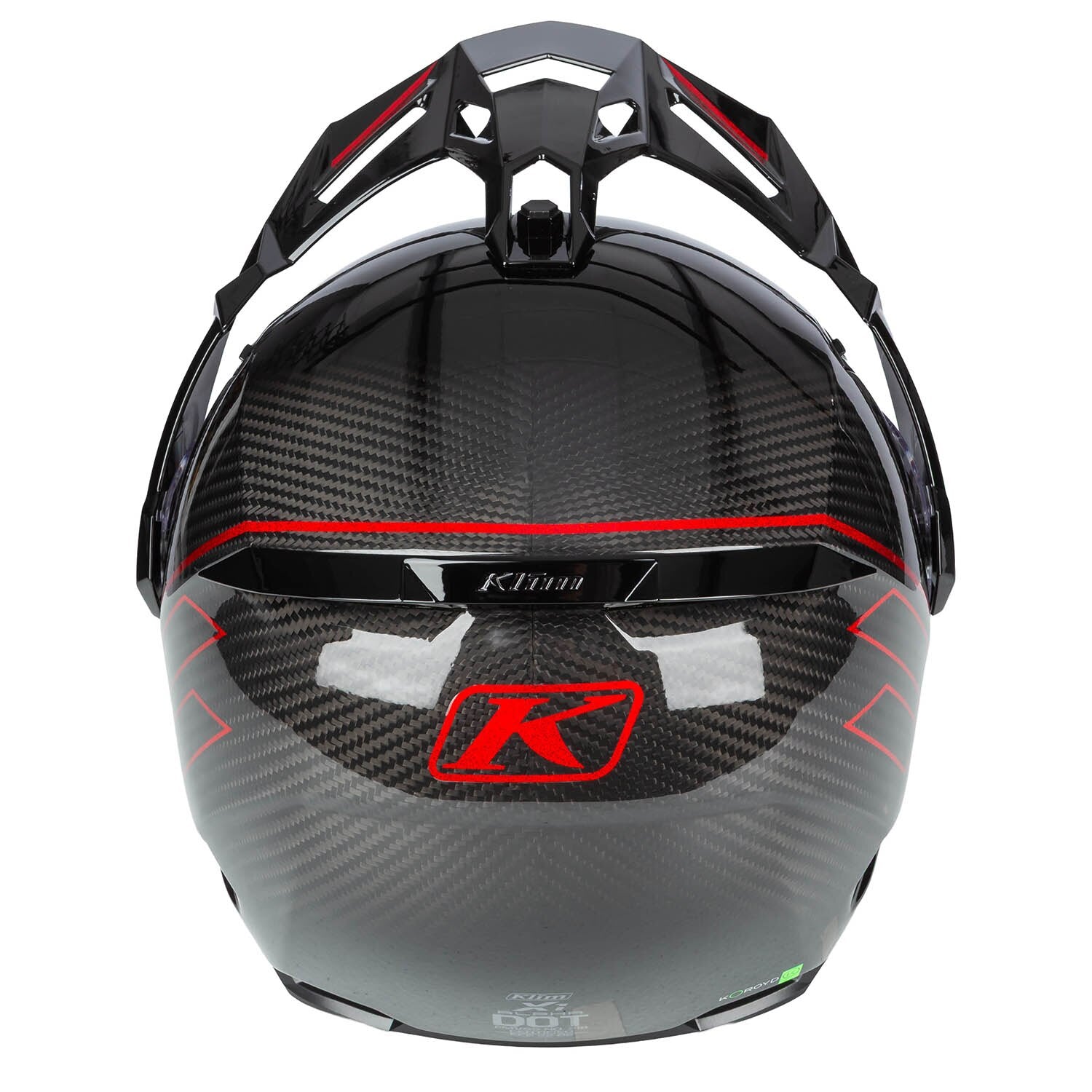 Klim X1 Alpha Helm ECE/DOT Quanta Gloss Black - Fiery Red