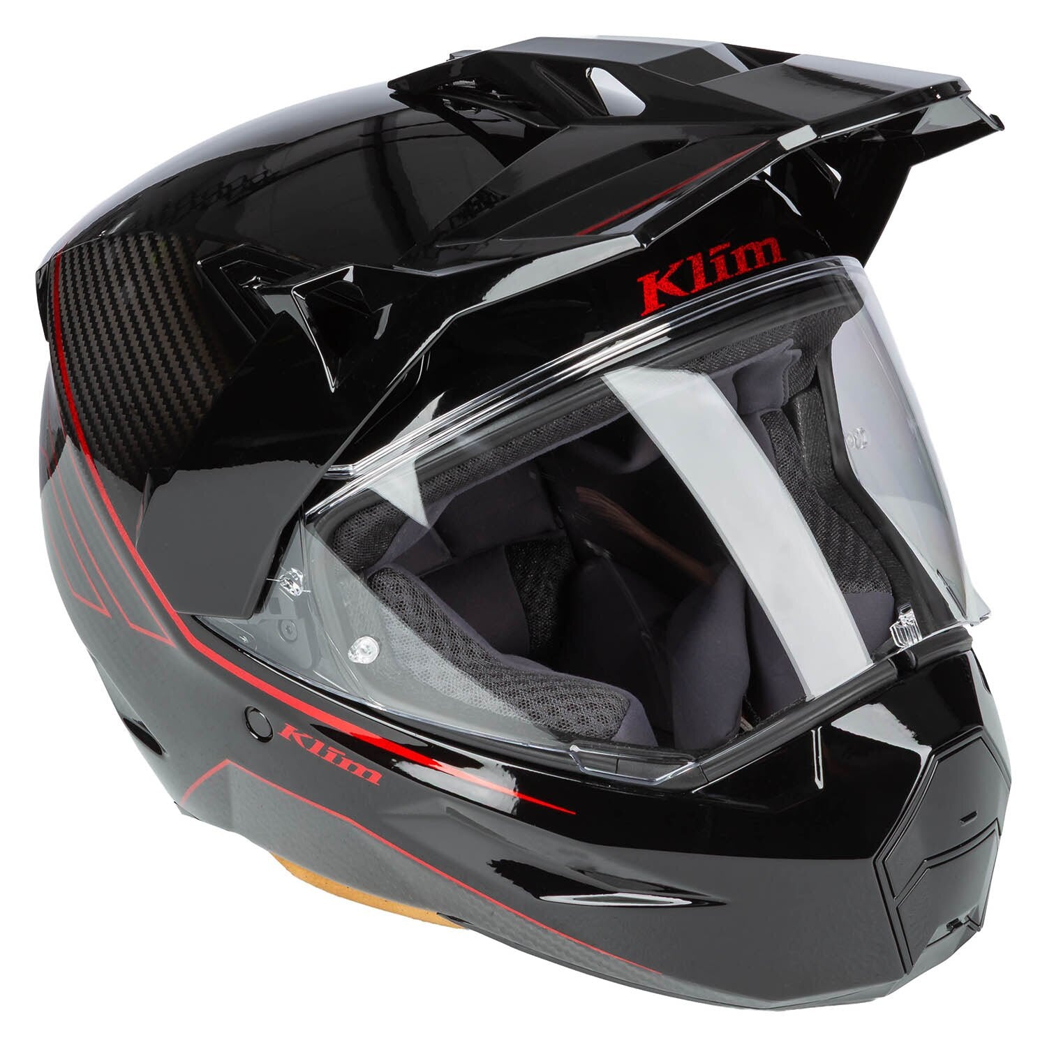 Klim X1 Alpha Helm ECE/DOT Quanta Gloss Black - Fiery Red