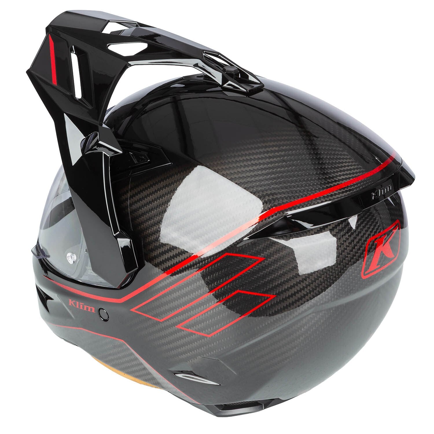 Klim X1 Alpha Helm ECE/DOT Quanta Gloss Black - Fiery Red