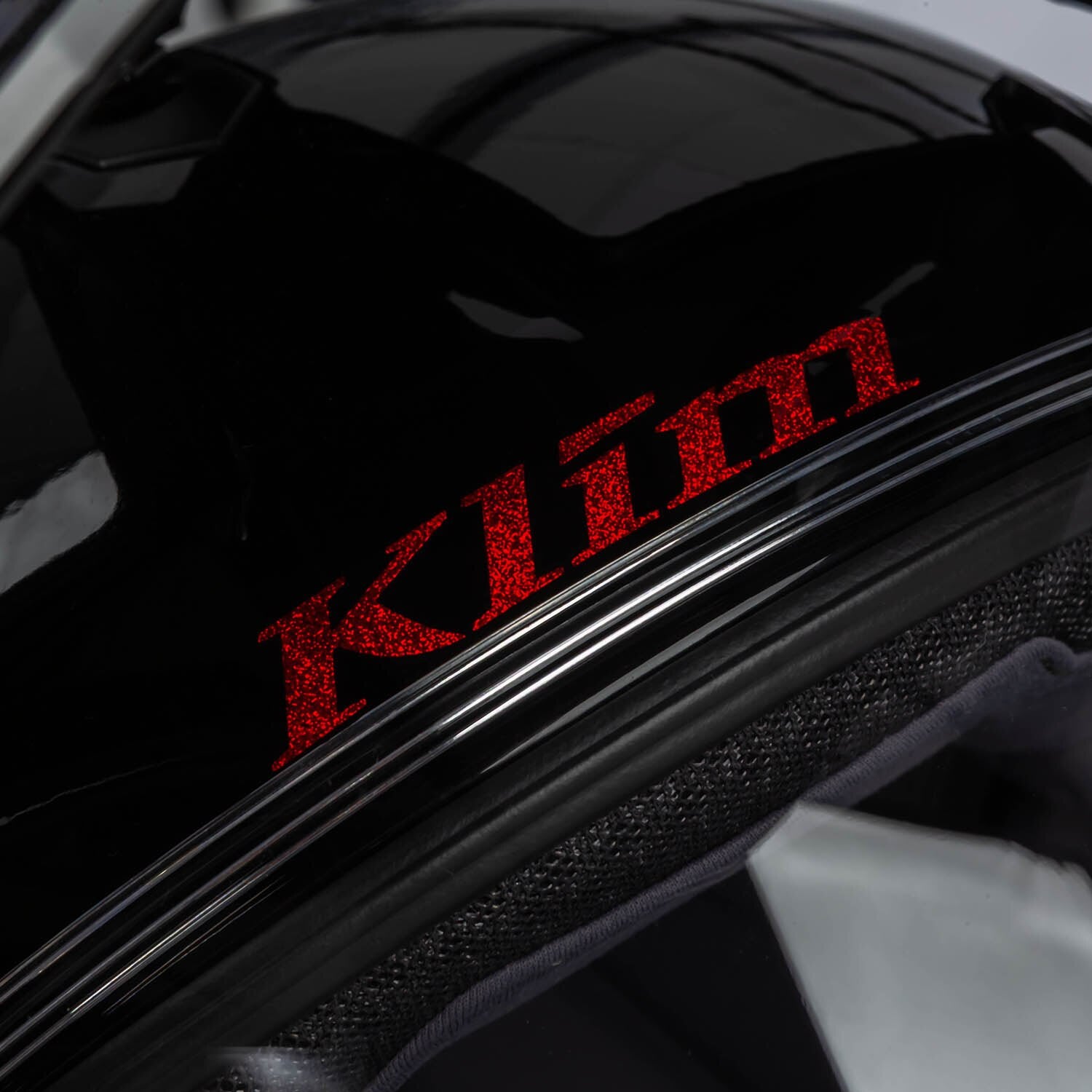 Klim X1 Alpha Helm ECE/DOT Quanta Gloss Black - Fiery Red