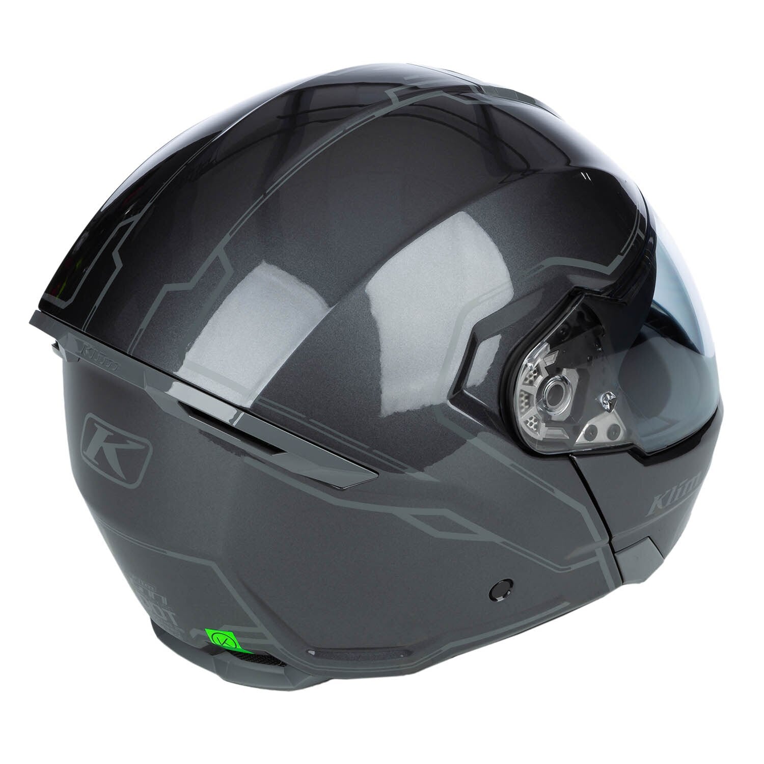 Klim GT1 Expedition Helm ECE/DOT Gloss Metallic Asphalt