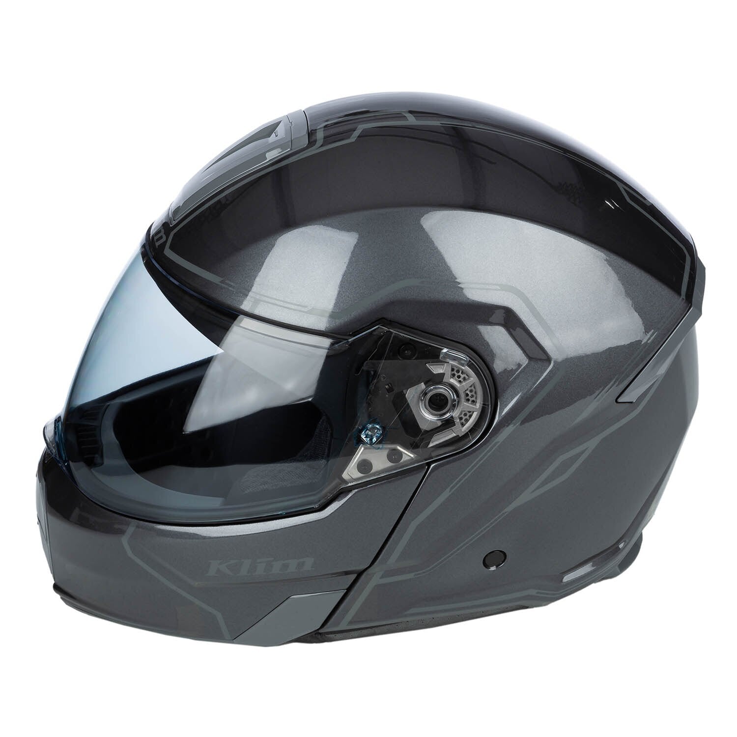 Klim GT1 Expedition Helm ECE/DOT Gloss Metallic Asphalt