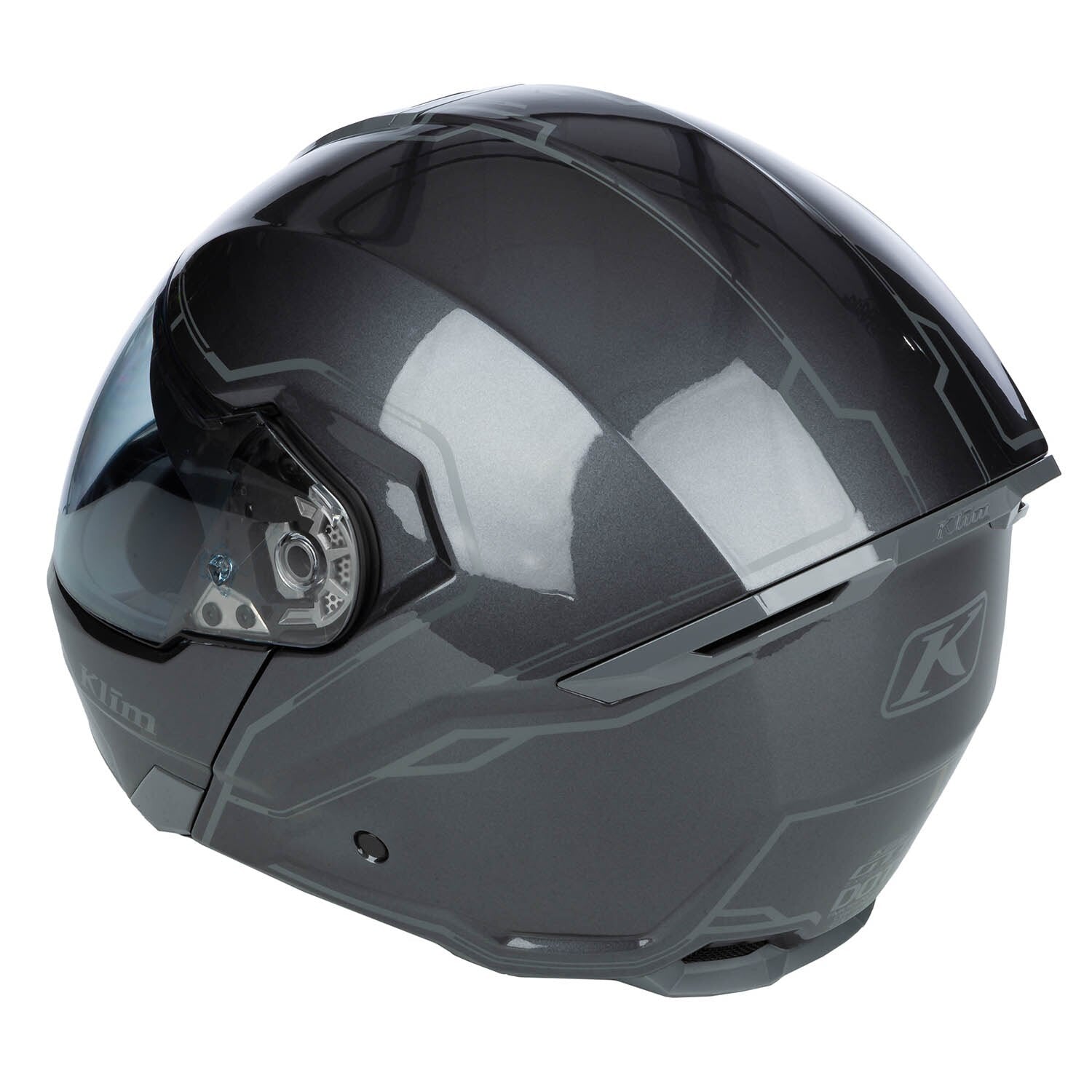 Klim GT1 Expedition Helm ECE/DOT Gloss Metallic Asphalt
