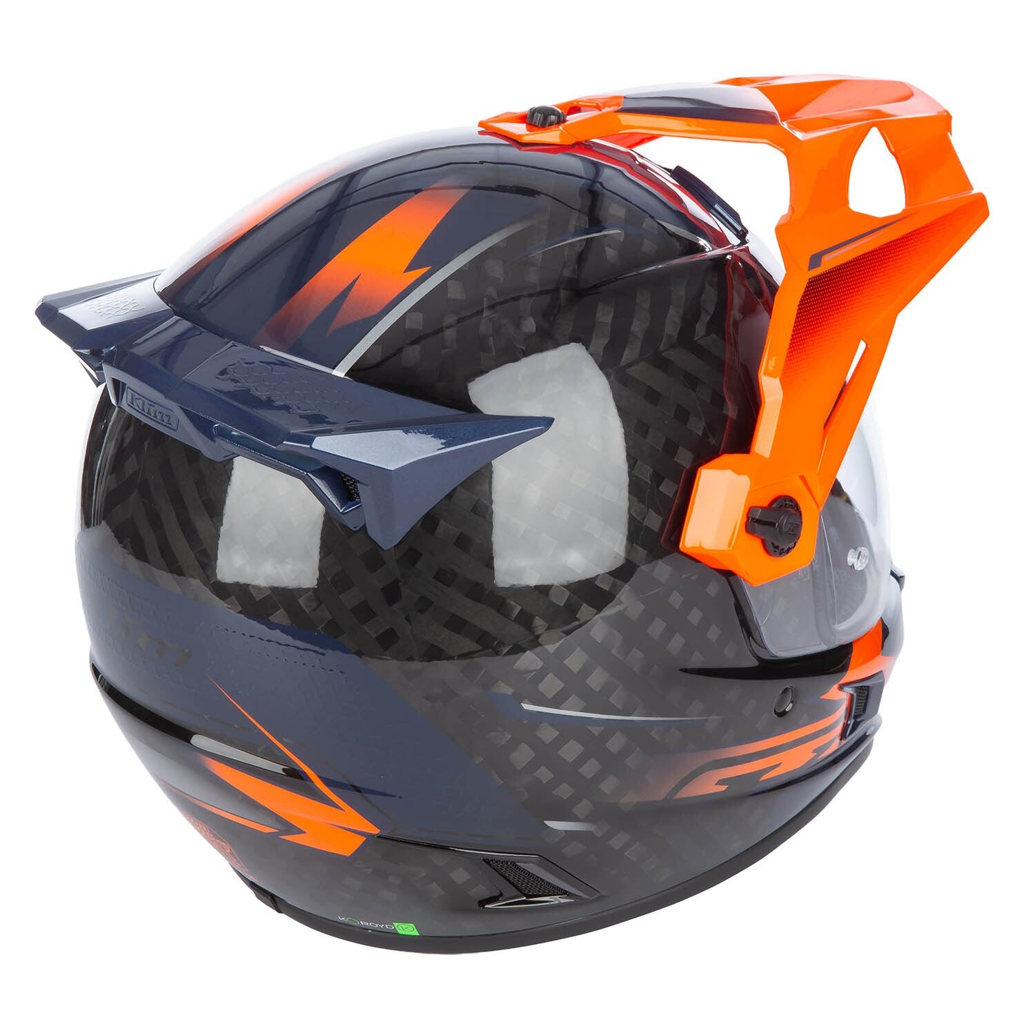 Klim Krios Pro Helm ECE/DOT Echo Gloss Black - Striking Orange - Petrol