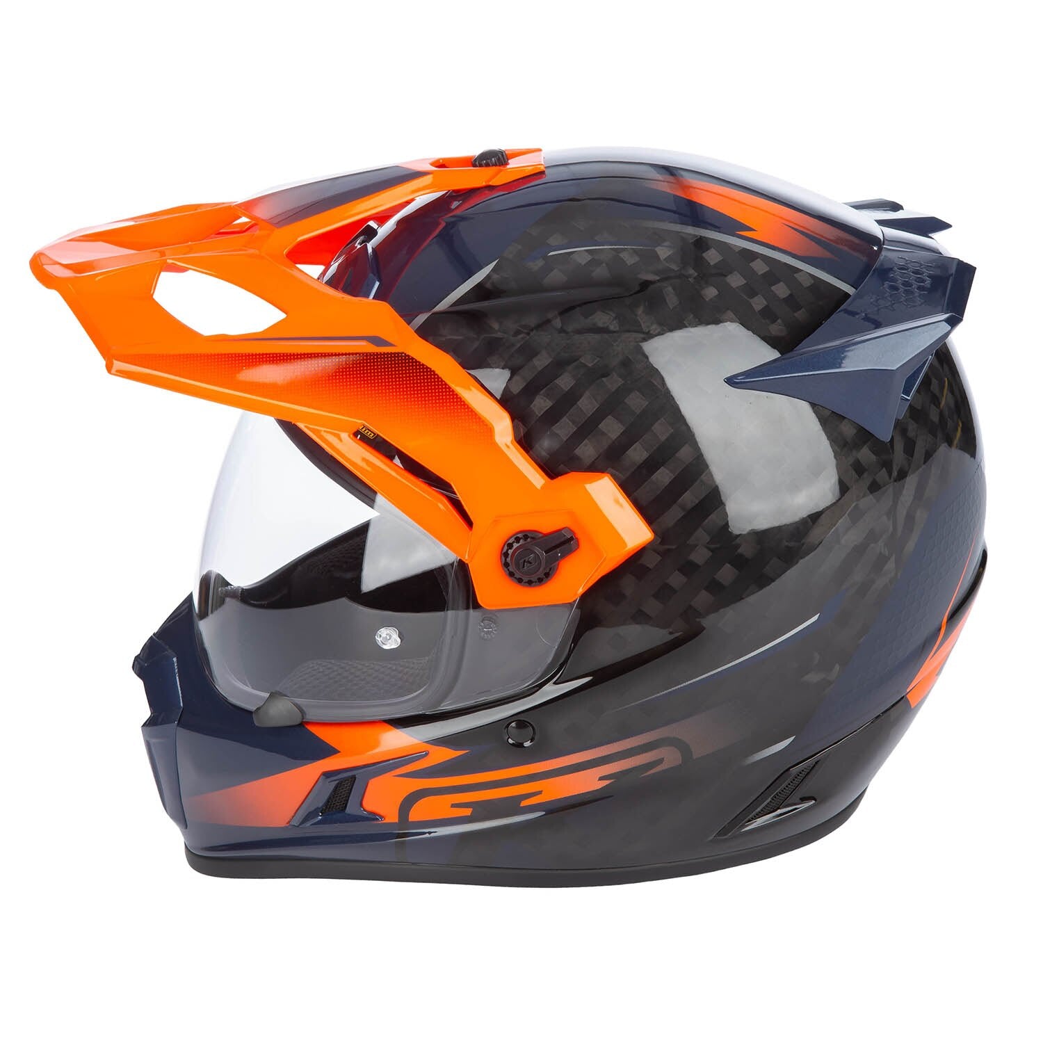 Casque Klim Krios Pro ECE/DOT Echo Gloss Black - Striking Orange - Petrol