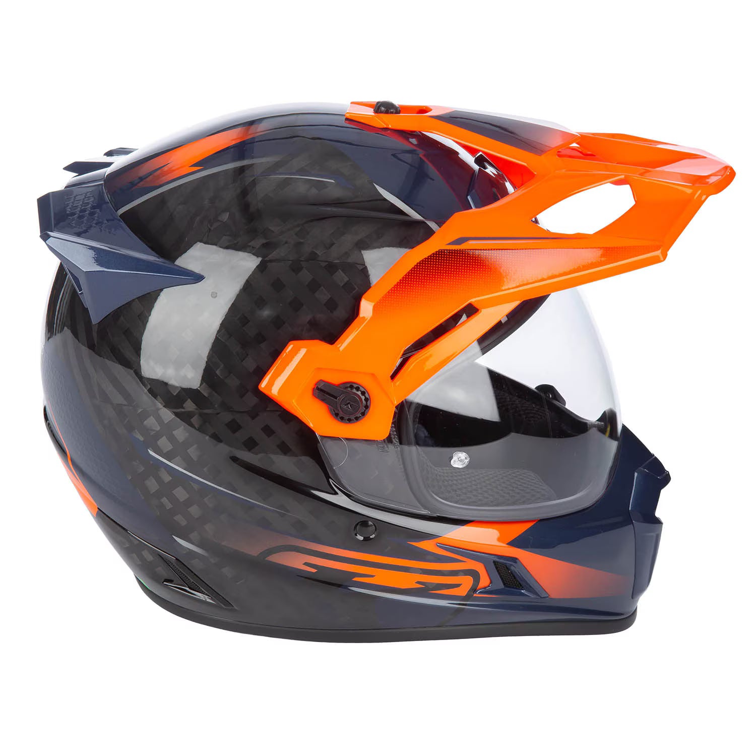 Casque Klim Krios Pro ECE/DOT Echo Gloss Black - Striking Orange - Petrol
