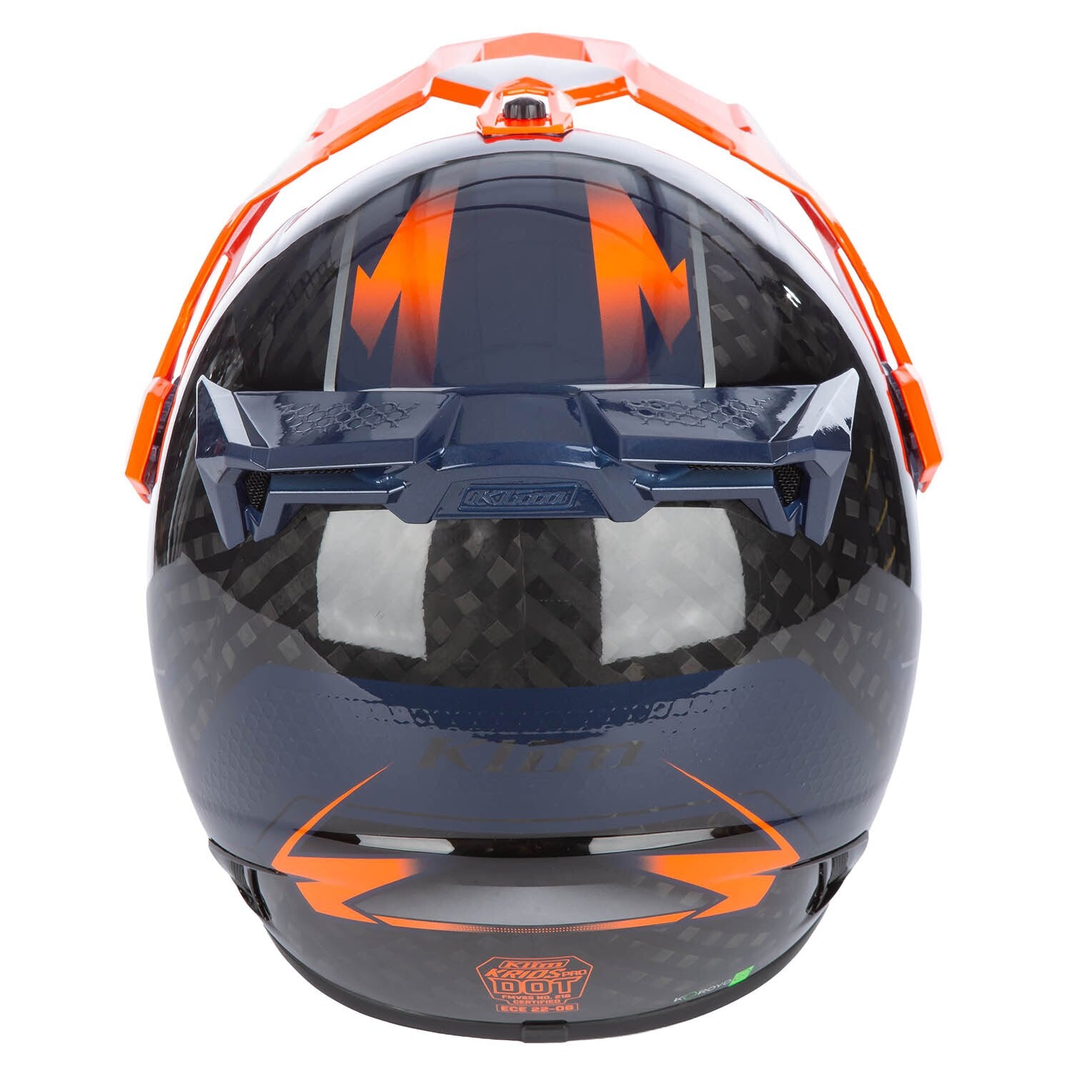 Casque Klim Krios Pro ECE/DOT Echo Gloss Black - Striking Orange - Petrol
