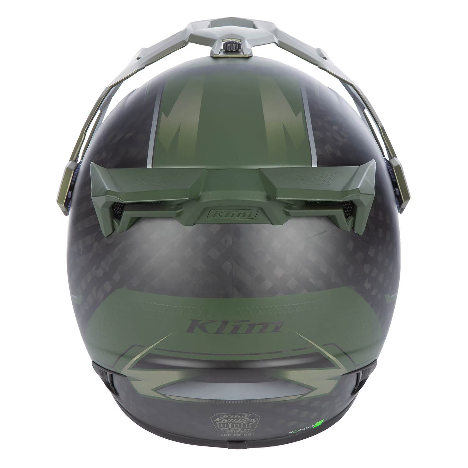 Klim Krios Pro Helm ECE/DOT Echo Matte Black - Rifle Green - Oil Green