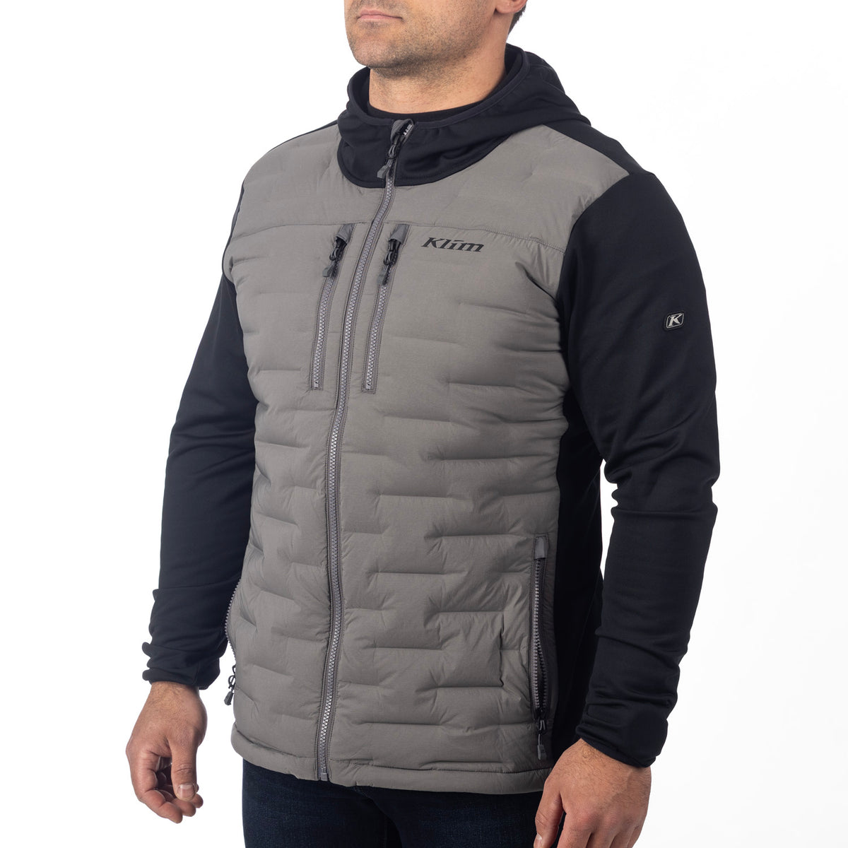 Klim Boulder Hybrid Hooded Jacket – Castlerock - Black